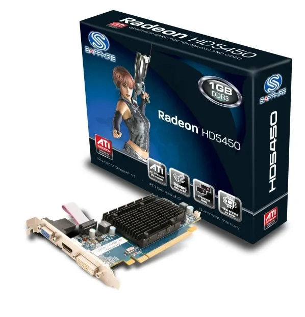 AMD Radeon Sapphire HD 5450 1GB DDR3