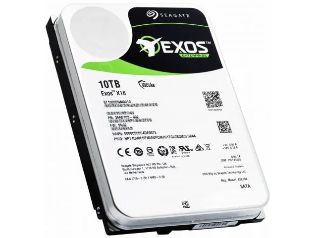 Seagate  Exos X16 NEW 10TB  SATA 6Gbps 3,5" LFF
